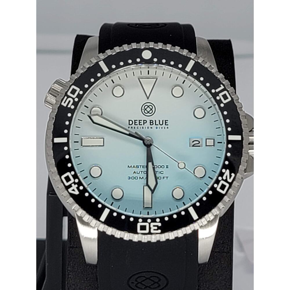 Deep Blue Matte Ice Blue Dial Master 1k Automatic 44mm Diver